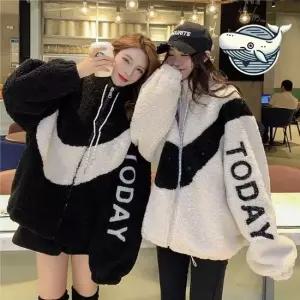 따뜻한 양털 커플 빅사이즈 후드 집업 점퍼 양털점퍼 데일리점퍼 가벼운점퍼 겨울점퍼