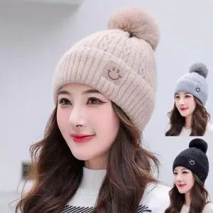 [셀러에이드]폭신한 기모 귀덮개 니트 비니 겨울 방한모 등산 모자