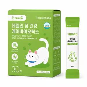 트루비오 데일리 장건강 영양제 케어바이오틱스 고양이 유산균 30포