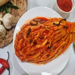 진프른식품 미친 매운 김치 2단계 2kg 업소용 대용량 식당용