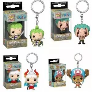 Funko POP 포켓 키 체인 원피스 Roronoa Zoro Yamato Chopper 비닐 인형 액션 피겨 모델 장난감 생일