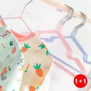 사이즈조절 키즈옷걸이 베이비 논슬립 화이트 수납