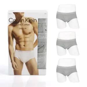 CK 남성 언더웨어 코튼 클래식 브리프 3장세트 NB3999-020