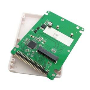CHELANG MSATA MINI SATA SSD에서 IDE 44PIN까지 5인치 하드 디스크 케이스 인클로저 박스 흰색 노트북용
