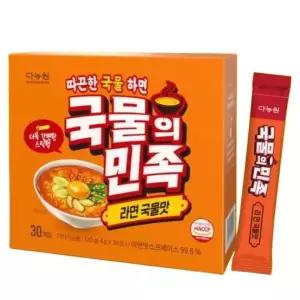 가루형 국물의민족 30스틱 라면 가루 국물맛