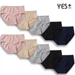 예스플러스 _ (5+5) 여성 순면 팬티 10매세트/Cotton/빅사이즈 
