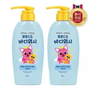 베비언스 핑크퐁 바디워시 380ml 복숭아향 x 2개