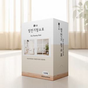 휴홈 뽑아쓰는 정전기 청소포 200매 대용량