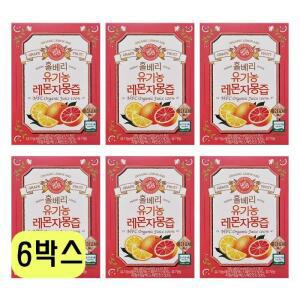 홀베리 유기농 레몬자몽즙 20g x 14포 x 6박스 CZ