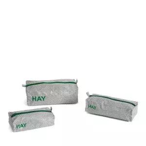 [HAY](대구신세계)헤이 HAY  Candy Mono Wash Bag Box Set of 3 grey 캔디 모노 워시백 박스