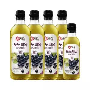 백설 포도씨유 900ml x4개+500ml x1개
