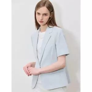 [쉬즈미스]고퀄러티 린넨 블렌디드 반팔 자켓 택가격 398000원 _P401599252