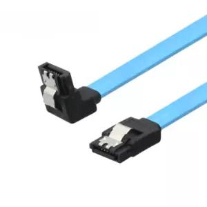 한쪽L자꺾임 사타케이블  SATA3 하드SSD연결 데이터케이블