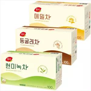 동서 현미녹차 100T+둥굴레차 100T+메밀차 100T/2세트구매시 1000원DCx넉넉한 유통기한