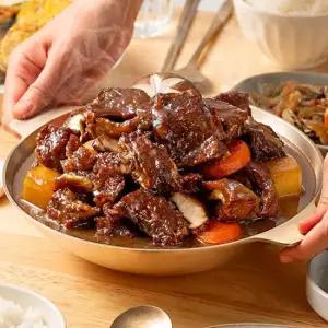 원팩쿠캣 점보 순살 소갈비찜 1kg X 2팩