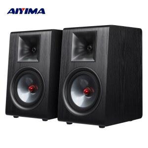 AIYIMA P600 6 5인치 스피커 우드 카본 파이버 우퍼 실크 트위터 북쉘프 스피커 하이파이 홈 시어터용