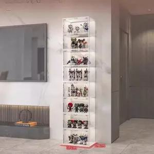 전시장 보관함 피규어 건담장식장 건프라장식장 달빛투과 집게형 아크릴 건프라보관케이스