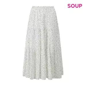 [SOUP](타임스퀘어점패션관)도트 패턴 밴딩 롱 스커트 (S62SR09)