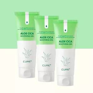 김정문알로에 큐어 알파 알로에 수딩젤 150ml x 3개