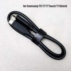 기존 50cm 유형 C 데이터 케이블 USB3.1 3.2 Gen2 10Gbps 코드 삼성 T5 T7 터치/쉴드 모바일 솔리드 스테이