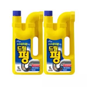 피죤 드릴펑 배수관 세정제 본품 1L 2개