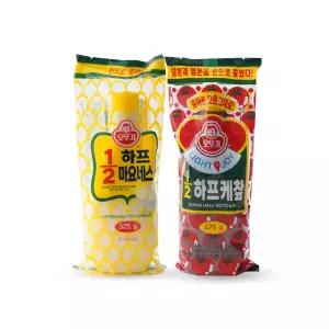 오뚜기 하프 마요네즈 525g + 케찹 475g