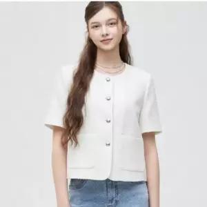 로엠 칼라리스 트위드 반팔자켓 RMJKG25R99