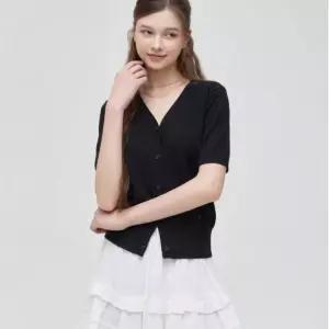 로엠 브이넥 반팔 가디건 RMCKG25R99