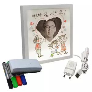 그림액자 만들기 DIY 조명액자 미술수업용 화이트보드