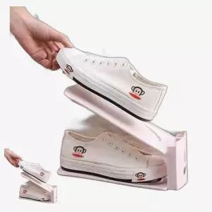 공간활용 신발정리대 슬림형 현관수납 슈즈랙 화이트 수납 3단각도조절
