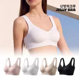 신영와코루 핫썸머 젤리브라 자가드 메쉬 브라 노후크 4종 패키지