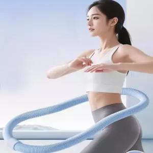 스프링 훌라후프 전신용 꽈배기 덴바디 퍼플 후프 용수철
