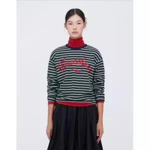 [롯데백화점]씨씨콜렉트 레터링 스트라이프 티셔츠 C254PSM702