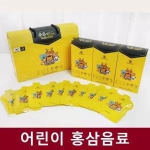 유아 홍삼 키즈 흑삼정 배 도라지 생강 즙 주니어 홍삼 초등학생 30포