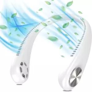 앤드윙 휴대용 넥밴드 선풍기 6000mAh 대용량 LED 디스플레이 접이식 날개없는 목걸이 캠핑 여행용 무선