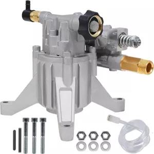 비스윙 압력 세척기 펌프 7/8인치 샤프트 수직 플런저 3400 PSI Max 2.5 GPM 파워 교체 후면 입구/출구