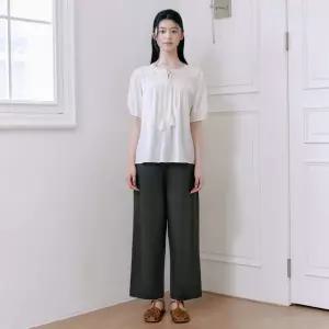[롯데백화점]써스데이 아일랜드 레이스 디테일 반소매 블라우스 T264MBL299W