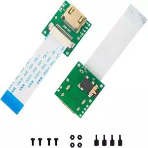 라즈베리 파이 카메라 V3/V1/V2/HQ용 15핀 60mm FPC 케이블을 갖춘 아두캠 CSI-HDMI 확장 모듈 2팩 1세트