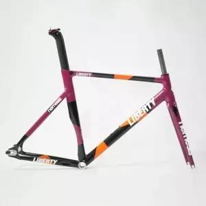고정 기어 자전거 프레임 700C 알루미늄 Fixie 카본 포크 트랙 싱글 스피드 바이크 52 cm 하이 퀄리티 부품