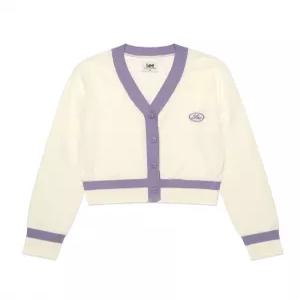 리 LE2301CD60IV 데일리룩 기본템 우먼 린넨라이크 크롭 가디건 아이보리 299856
