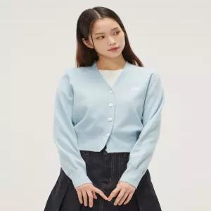 리 LE2403CD65SB 데일리룩 기본템 우먼 에센셜 브이넥 가디건 스카이 블루 42999