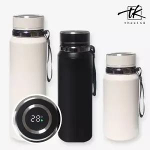 더카인드 프리미엄 텀블러 온도표시 보온 보냉 LED 텀블러 600 800 1000ml