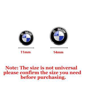11/14mm 알루미늄 자동차 키 엠블럼 스티커 컨트롤 로고 액세서리 BMW 50주년 M 퍼포먼스 E46 E90 E60 F30