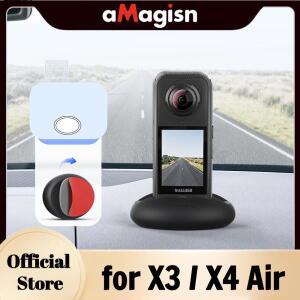 Insta360 호환용 호환용 X4 Air용 aMagisn 실리콘 베이스, 미끄럼 방지 데스크탑 마운트 카메라 차량용 Ins
