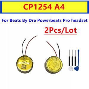 2개 세트 CP1254 A4 기존 충전식 배터리 리튬 이온 LIR1254 Beats By Dre Powerbeats Pro 헤드셋 +  도구 5