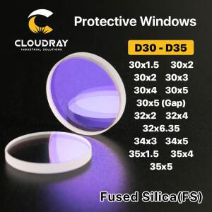 Cloudray  보호 Windows D30 - 시리즈 섬유 석영 융합 실리카 Raytools WSX용 1064nm Precitec