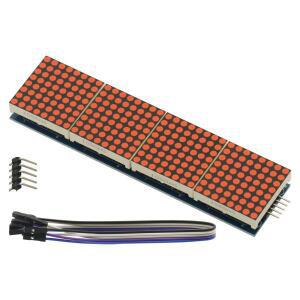 MAX7219 도트 매트릭스 모듈 32x8 4 in 1 LED 디스플레이 Arduino  Pi용 5핀 와이어로 구동됩니다.