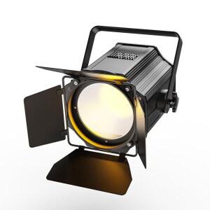 반 도어가 있는 무대 조명, 200W COB LED 파 캔 조명 스포트라이트, 2 in 1 쿨 화이트 & 웜 DMX512 사운드 활성화 이벤트 파티 웨딩 극장 교회 콘서트 댄스