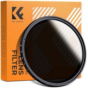 카메라 렌즈용 77MM 가변 ND2-ND400 ND 렌즈 필터(1-9 스톱) 마이크로파이버 클리닝 천으로 조절 가능한 중성 밀도 필터(B 시리즈) VD5