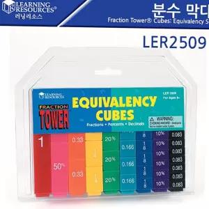 Equivalency (러닝리소스) LER2509 분수 막대 Fractino Tower Cuibes Set